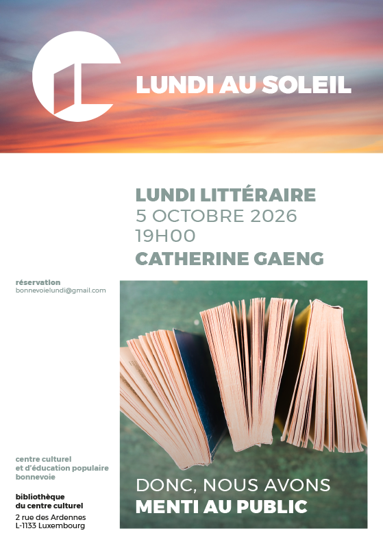 LUNDI AU SOLEIL - Littéraire